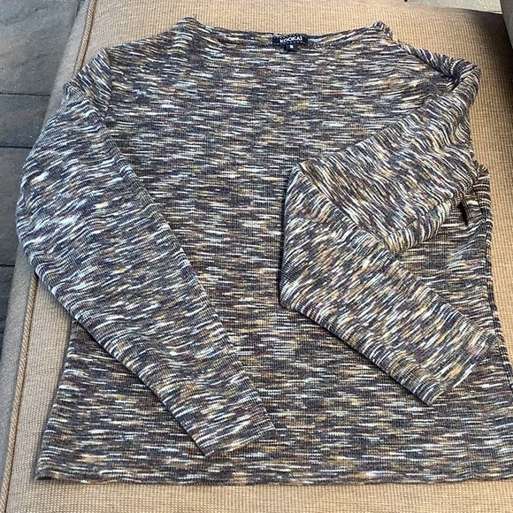 Kookai Sweaters - KOOKAI Made in ITALY Wool Blend Brown Ombré Sweater Long Sleeve Round Neckline